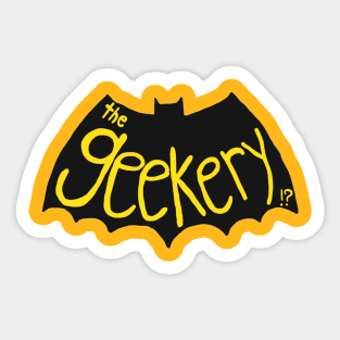 the geekery bat gentleman Sticker